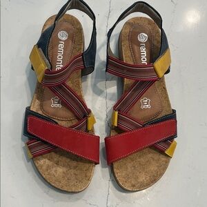 Remonte Juno 57 Multicolored Slingback Sandals Size 40